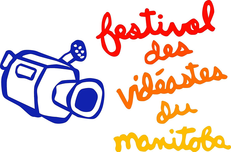 A drawing of a camera beside text that reads Festival des vidéastes du Manitoba 